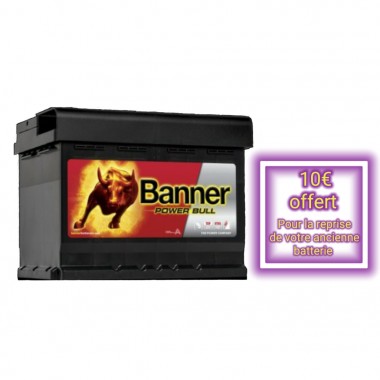 Batterie BANNER Power bull P6219 12V 62Ah 550A 