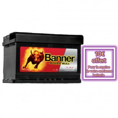 Batterie BANNER Power bull P7412 12V 74Ah 680A 