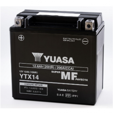 Yuasa - Batterie -AGM - Sans Entretien - YTX14-BS