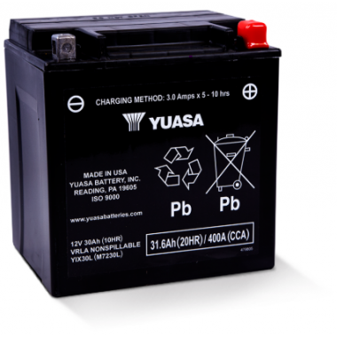Yuasa - Batterie SLA-AGM - Sans Entretien - YIX30L-PW
